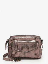 Cross Body Tas Naina Leder Pieces Roze naina 17063358